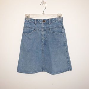Katana Textwood Denim Skirt
